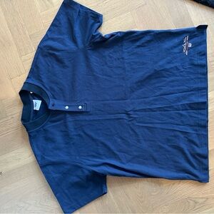 Kith x Wilson Navy Polo Shirt L